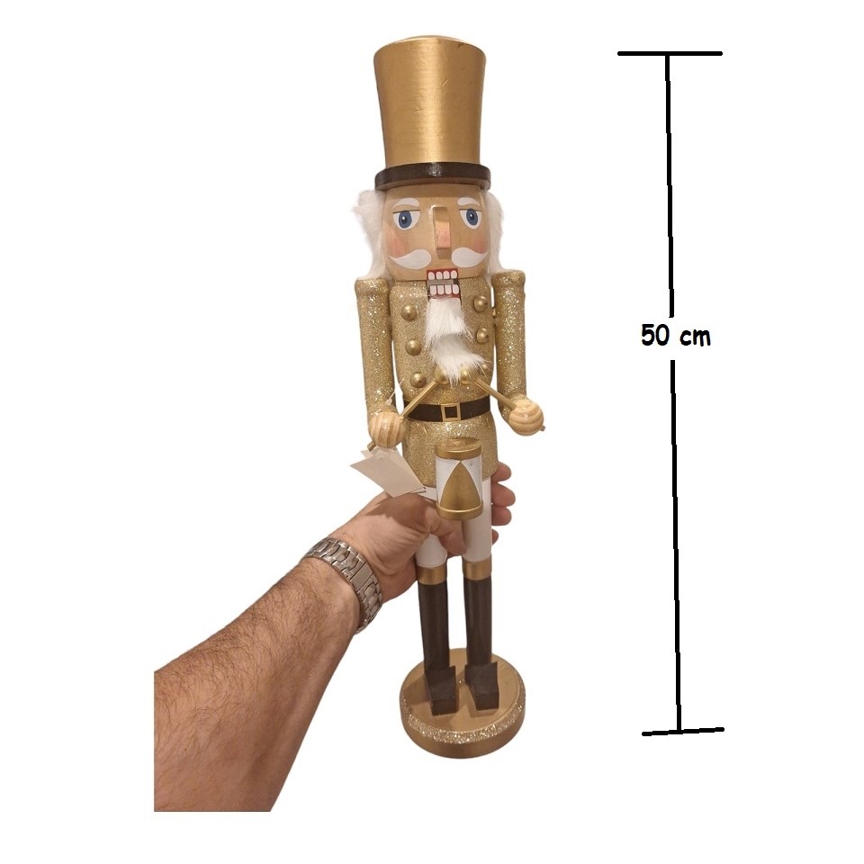 Acquista online Statue Casse-Noisette Brandani or/bois h.50 cm code 84237 Brandani